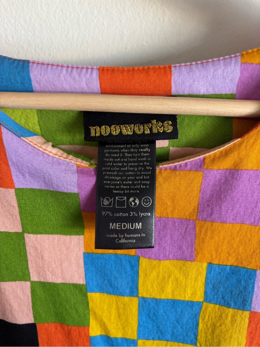 Nooworks Frida Dress - Bright Block Print - Picture 3 of 3